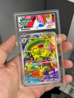 Pokemon TCG Japanese Inferno X Ludicolo 081/080 Art Rare ACE Graded Mint 10 - Image 1