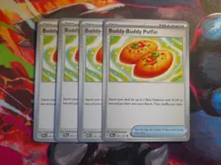 4x Buddy-Buddy Poffin 101/131 x4 - Prismatic Evolutions - Pokemon TCG - Playset - Image 1