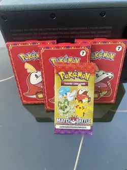 3 Sealed Pokemon Packs from 2023 McDonald's Happy Meal - Image 1