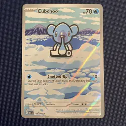 CUBCHOO - 109/086 - Black Bolt - Illustration Rare - Pokemon TCG - Image 1