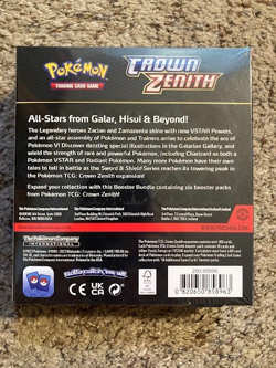 Pokemon TCG Sword & Shield Crown Zenith Booster Bundle Box 6 Packs New Sealed * - Image 3