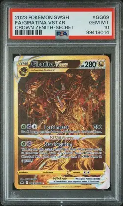 2023 Pokemon Crown Zenith Giaratina VStar Secret #GG69 PSA 10 - Image 1