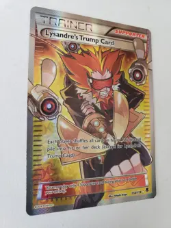 Pokemon TCG XY Phantom Forces Full Art Trainer Lysandre's Trump Card 118/119 LP - Image 2