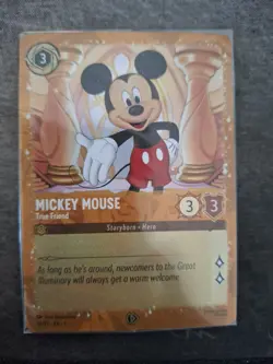 Disney Lorcana Mickey Mouse True Friend Karte - 36/P2 EN-1 - OVP Promo Foil TCG - Image 1