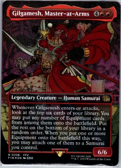 Gilgamesh, Master-at-Arms (Borderless) 338 Foil FINAL FANTASY - MTG - NM - Image 1