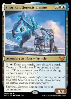 [1x] Shorikai, Genesis Engine - Foil Near Mint, English Neon Dynasty Commander M - Image 1