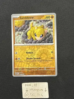 Pokemon Twilight Masquerade - Sandshrew - 097/167 - Reverse Holo - M/NM - Image 1