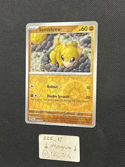 Pokemon Twilight Masquerade - Sandshrew - 097/167 - Reverse Holo - M/NM - Image 4
