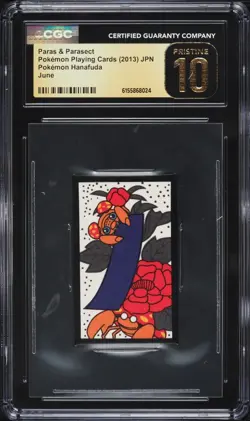 2013 Pokemon Japanese Hanafuda June Paras Parasect CGC 10 PRISTINE - Image 1