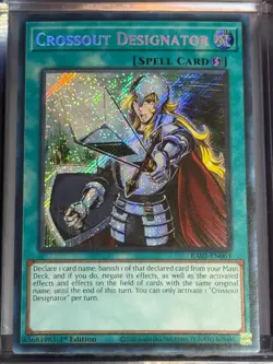 Crossout Designator RA02-EN063 Yu-Gi-Oh YuGiOh Secret Rare 1ST NM - Image 1