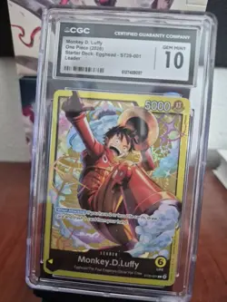 2026 ONE PIECE MONKEY D. LUFFY LEADER ST29-001 CGC 10 TL3 - Image 1