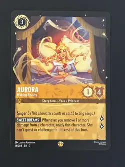Disney Lorcana TCG Aurora Waking Beauty Card 14/204 Archazia's Island Non Foil - Image 1