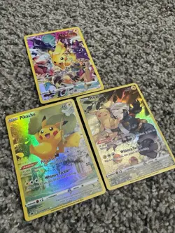 Pokemon TCG Pikachu 3 Card Sword & Shield Era Lot MINTY - Image 2