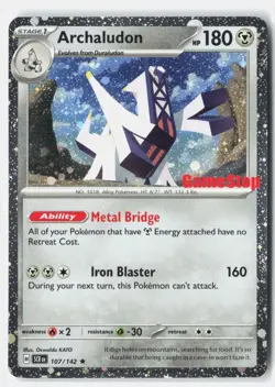 Archaludon Cosmos Holo Gamestop Exclusive Miscellaneous Cards 107/142 NM - Image 1