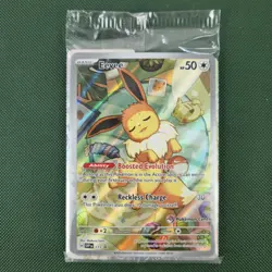SEALED POKEMON CENTER Eevee SVP 173 Prismatic ETB Promo Nintendo Pokemon Card - Image 1