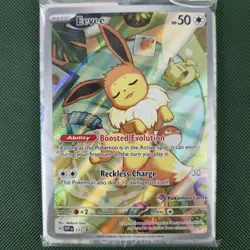 SEALED POKEMON CENTER Eevee SVP 173 Prismatic ETB Promo Nintendo Pokemon Card - Image 2