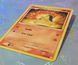Cyndaquil 79/123 Mysterious Treasures Pokemon Card LP - Image 3