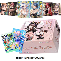 Dream Idol Festival 18 Pack Spicy Booster Box Waifu Trading Cards Premium Anime！ - Image 1