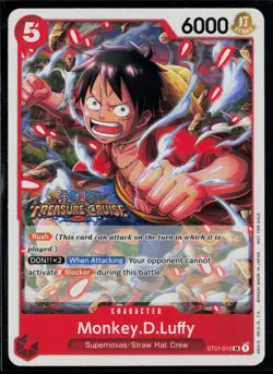 Monkey.D.Luffy (Tournament Pack Vol. 5) ST01-012 SR One Piece Promotion Cards - Image 1