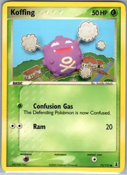 Koffing 72/113 Non Holo Delta Species - Pokemon Card - NM - Image 1