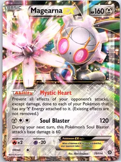Magearna EX 75/114 XY - Steam Siege - Pokemon Card - NM - Image 1