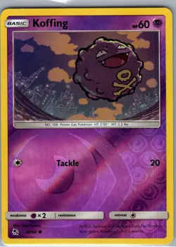 Koffing 28/68 Reverse Holo Hidden Fates - Pokemon Card - NM - Image 1