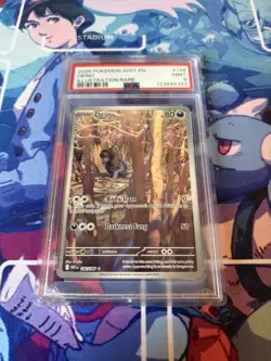 Pokemon Deino White Flare Holo Full Art Card 146/086 TCG PSA 9 - Image 1