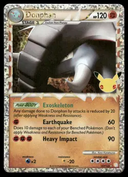 Pokemon Cards Donphan 107/123 Celebrations LP - Image 1