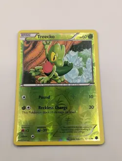 Treecko 6/116 Reverse Holo Black & White Plasma Freeze Set Pokemon Card 2013 - Image 2