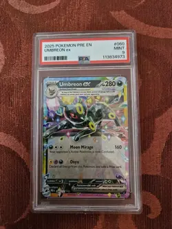 2025 Pokemon Prismatic Evolutions Umbreon ex #060/131 PSA 9 Mint Holo Eeveelutio - Image 4