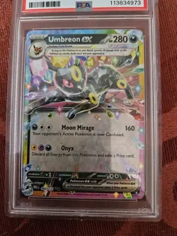 2025 Pokemon Prismatic Evolutions Umbreon ex #060/131 PSA 9 Mint Holo Eeveelutio - Image 5