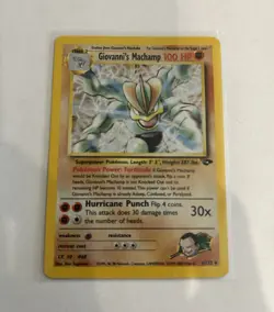 Giovanni's Machamp 6/132 Gym Challenge Holo Rare Unlimited 100 HP EN 2000 - Image 1