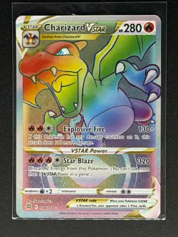 Pokemon TCG Charizard VSTAR Secret Rare 174/172 Brilliant Stars Holo 280 HP - Image 1