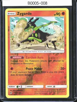 Pokemon TCG Zygarde 71/131 Forbidden Light Reverse Holo B0005 - Image 1