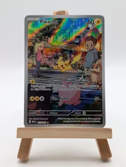 Pikachu 173/165 - Scarlet & Violet 151 - Illustration Rare - NM - English - Image 1