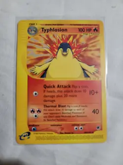 2002 Pokemon TCG Typhlosion E-Series Expedition Base Set 64/165 Non-holo LP - Image 1