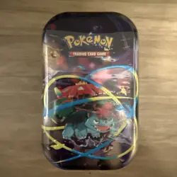 Pokemon TCG Mega Evolution Heroes Mini Tin Mega Venasuar - Sealed - Image 1