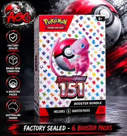 Pokemon Scarlet & Violet 151 Booster Bundle Sealed Factory New 6 Packs - Image 1
