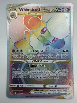 Whimsicott VSTAR 175/172 Pokemon Brilliant Stars Rainbow Secret Rare Holo NM - Image 1