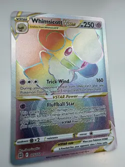 Whimsicott VSTAR 175/172 Pokemon Brilliant Stars Rainbow Secret Rare Holo NM - Image 2