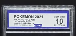 Pokemon TCG 2021 Pikachu 005/025 Full Art Celebrations GEM MINT CCG 10 - Image 2
