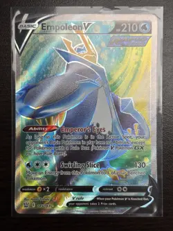 Pokemon Empoleon V Ultra Rare Full Art Holo Rapid Strike Battle Styles 145/163 - Image 1
