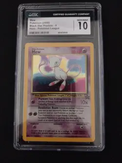 Pokemon Mew League Black Star Holo Promo #9 CGC 10 Gem Mint - Image 2