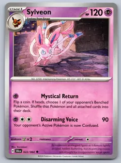 Sylveon 022/064 Shrouded Fable Pokemon NM - Image 1