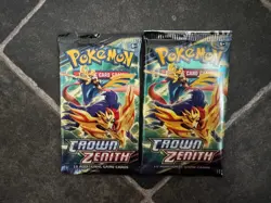 Pokemon TCG Crown Zenith Booster Pack X2 - New & factory sealed - Image 1