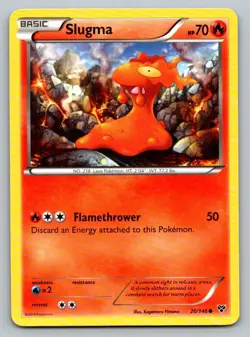 Slugma 20/146 Common XY Pokemon Lightly Played - Image 1