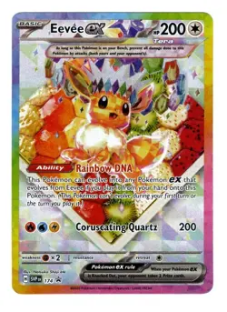 2025 Pokemon Eevee ex SVP 174 Prismatic Evolutions Promo Full Art - Image 1