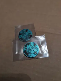 Pokemon Light Blue Scyther Mini Coin From 151 Chinese - Image 1