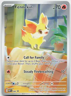 Fennekin 080 Holo Promo ME: Mega Evolution Promo Pokemon Near Mint - Image 1