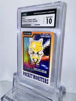 1997 Abra Carddass Part 4 CGC 10 GEM MINT Pop 2 Vintage Japanese Pokemon Card - Image 1